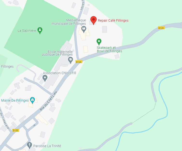 Emplacement du Repair Café Fillinges (cliquez pour ouvrir sur Google Maps)